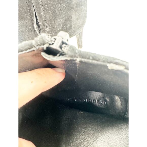 Veronica Beard Dali Black Suede Stiletto Heel Booties Size 8.5M - Picture 5 of 8